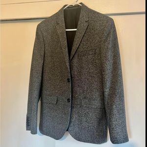 Mens Gray Slimfit Blazer